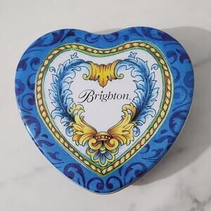 3/$25 Vintage Brighton Heart Shaped Jewelry Tin – Collectible Keepsake